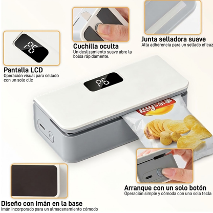 Mini Sellador de Bolsas Recargable